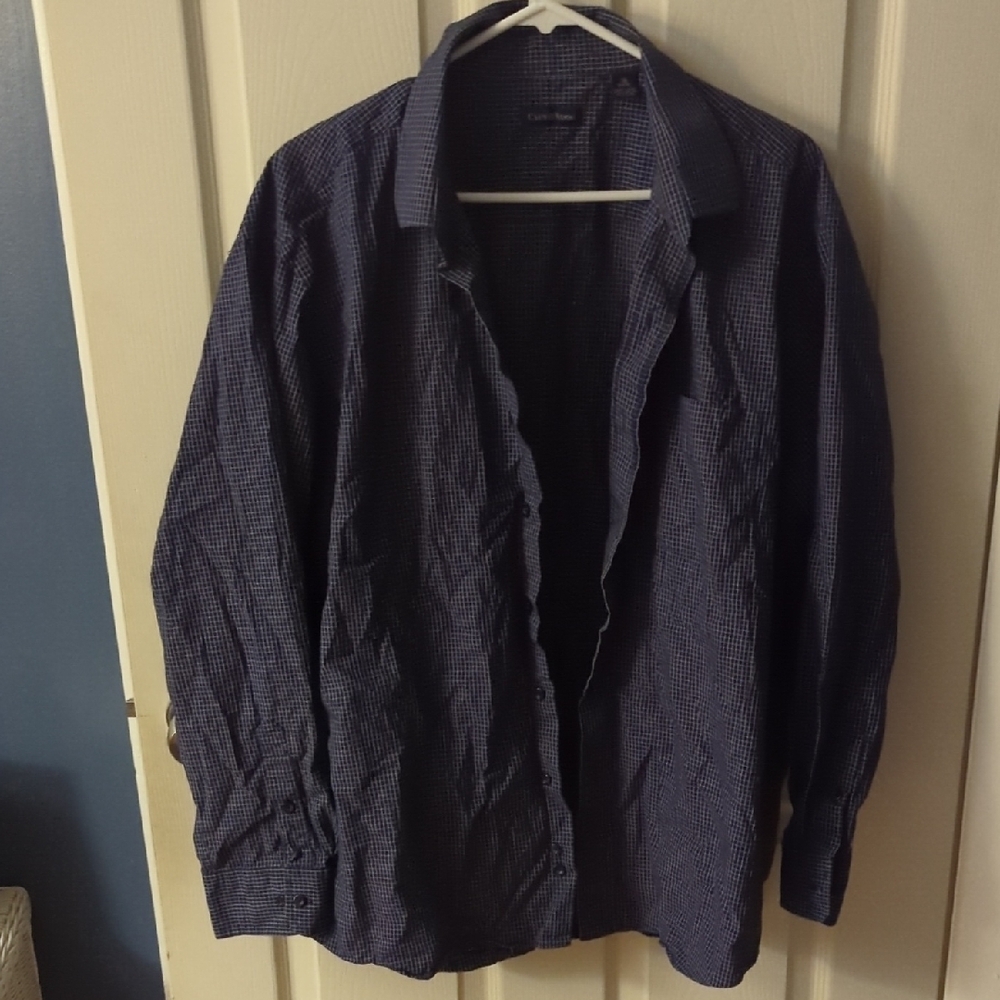 Men's Blue Checkered Shirt